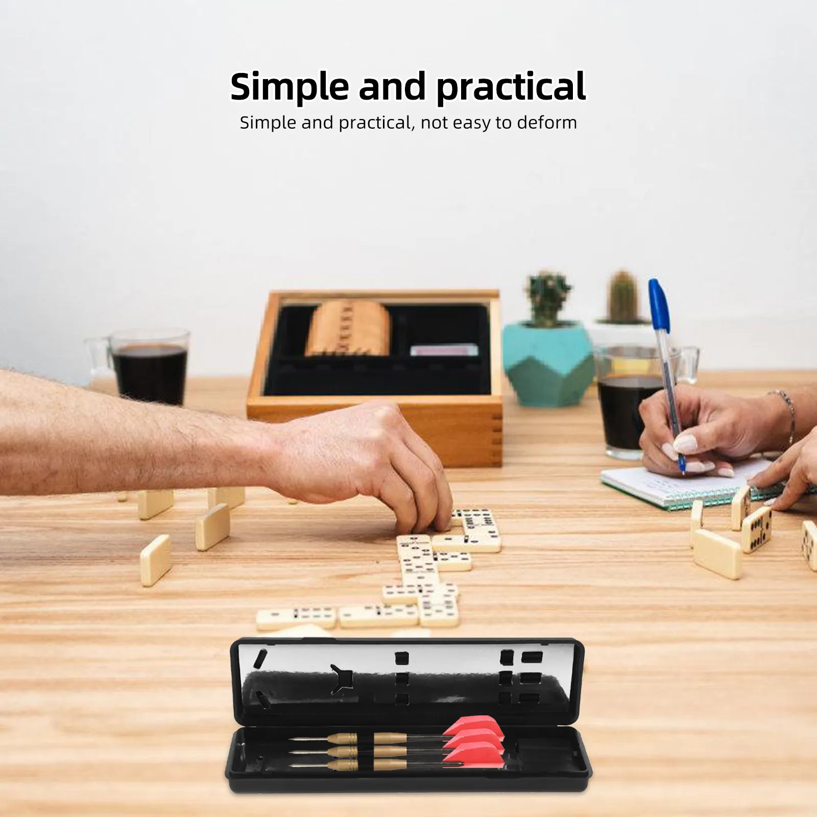 

Portable ABS Dart Storage Box Slot Design for Steel Tip Lightweight Travel Case Elegant Modern Dart Organizer