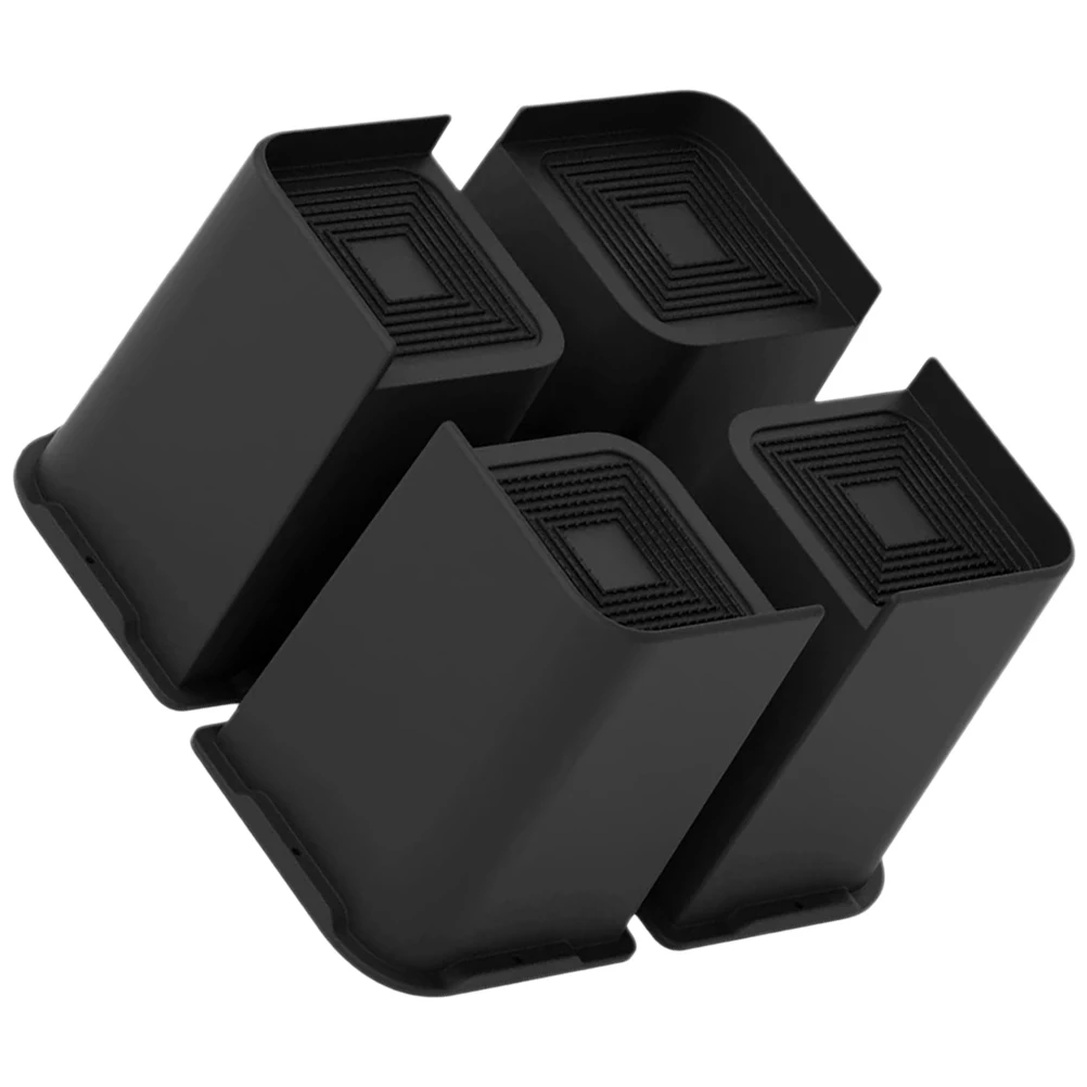 

4 Pcs Furniture Risers for Bed Legs Desk Chair Protectors PP Material Storage Space Saver No Scratch