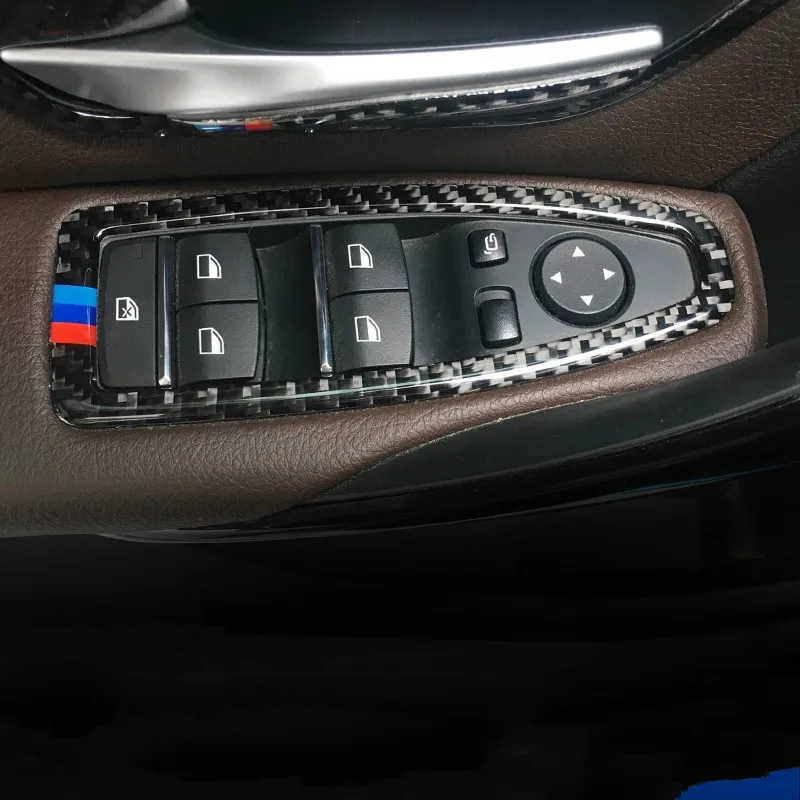 For Bmw F30 F34 3 Series 320 Carbon Fiber Interior Car Styling Accessories Are Carbon Fiber Central Control Decorative Strips