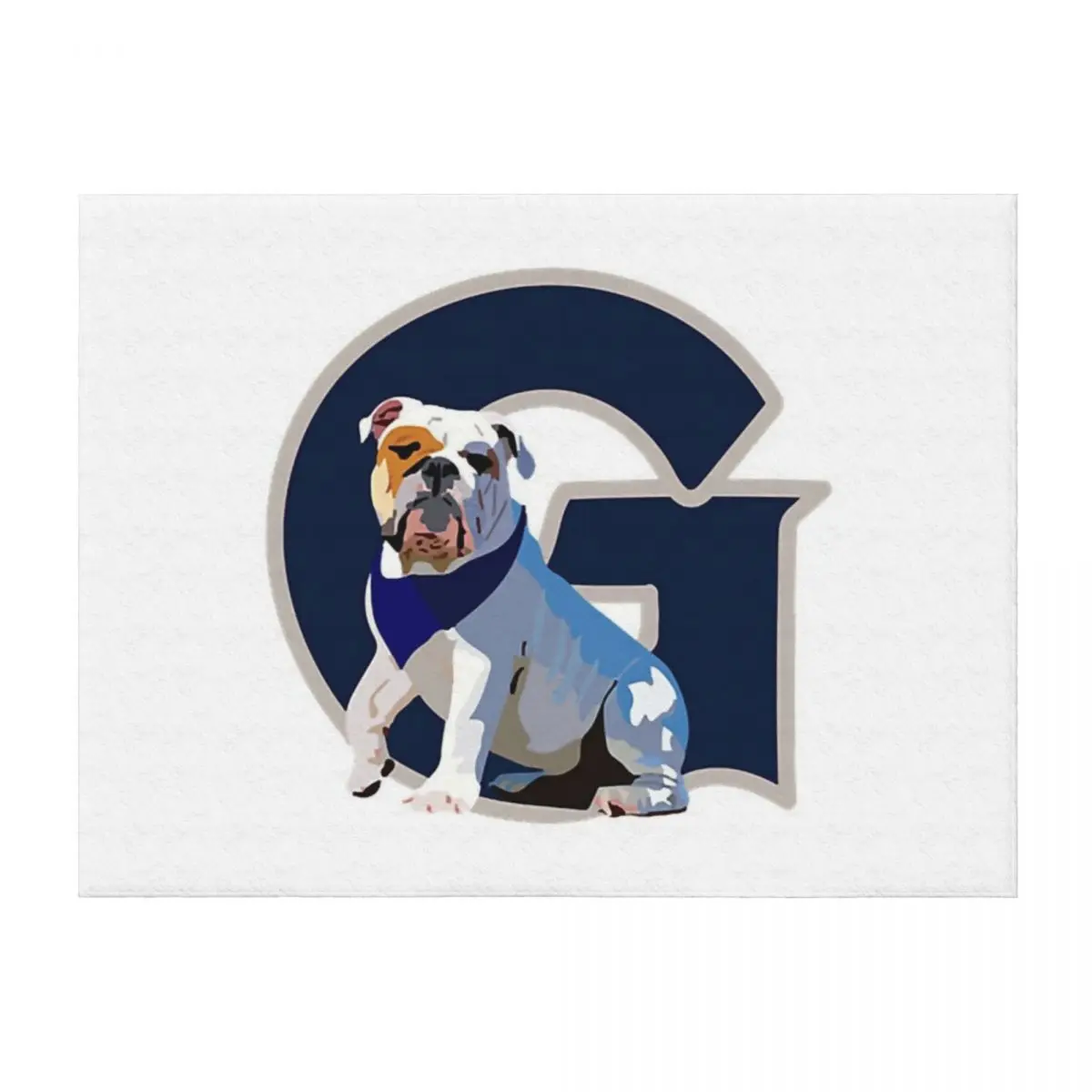 

Georgetown Bulldog Throw Blanket Shaggy Beautifuls Bed Plush Blankets