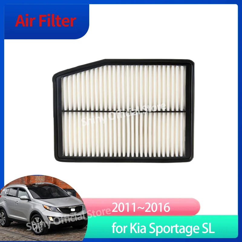 Air Filter For Kia Sportage SL MK3 3 2011 2012 2013 2014 2015 2016 28113-4T600 28113-2P300 Prevent Dust Auto Gadgets Tools Parts