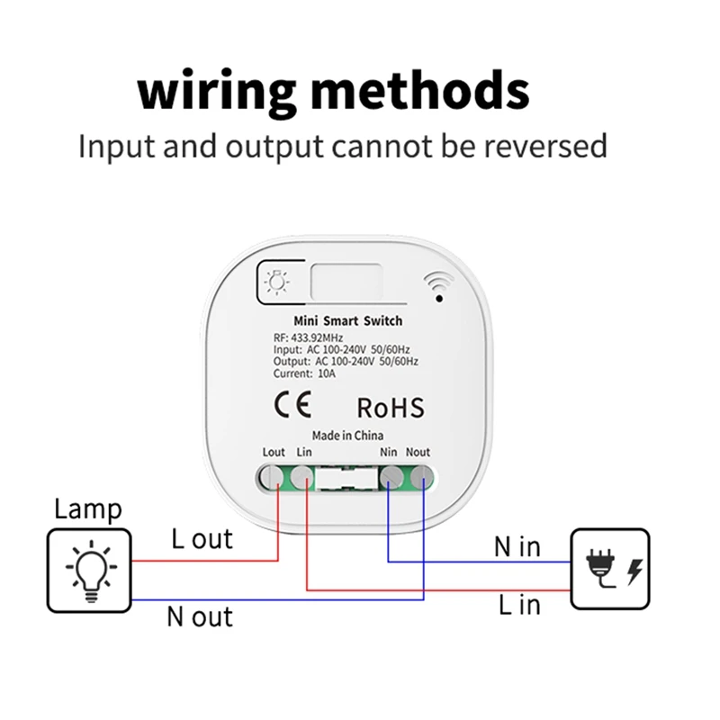 1Set telecomando Wireless senza batteria interruttore luce impermeabile autoalimentato, ricevitore 2 x1gang 1