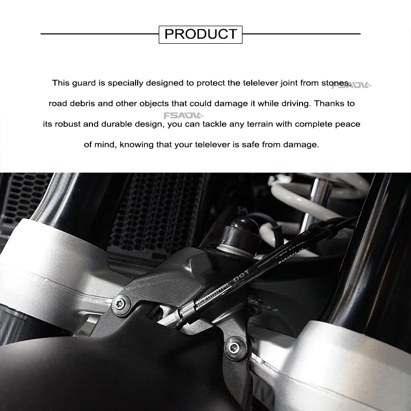 For BMW R1300GS R1300 GS Motorcycle CNC Aluminum Telelever Joint Protection Guard Accessories R 1300 GS ADVENTURE ADV 2024 2025