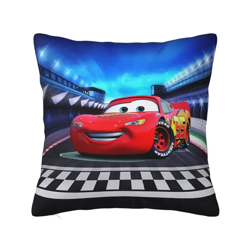 Cartoon Pixar Cars Throw Pillow Case 45*45cm Sofa Cushion Cover Soft Polyester Pillowcase Double-sided Printing