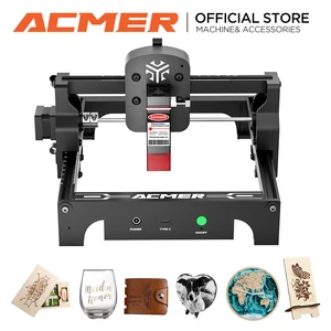 ACMER S1 الطاقة الكهربائية النقش بالليزر 42W آلة صغيرة 445± 5nm الضوء الأزرق النقش بالليزر قطع لنقش الأكريليك أعلى 6 مبيعات النسيج بالليزر حفارة - No2