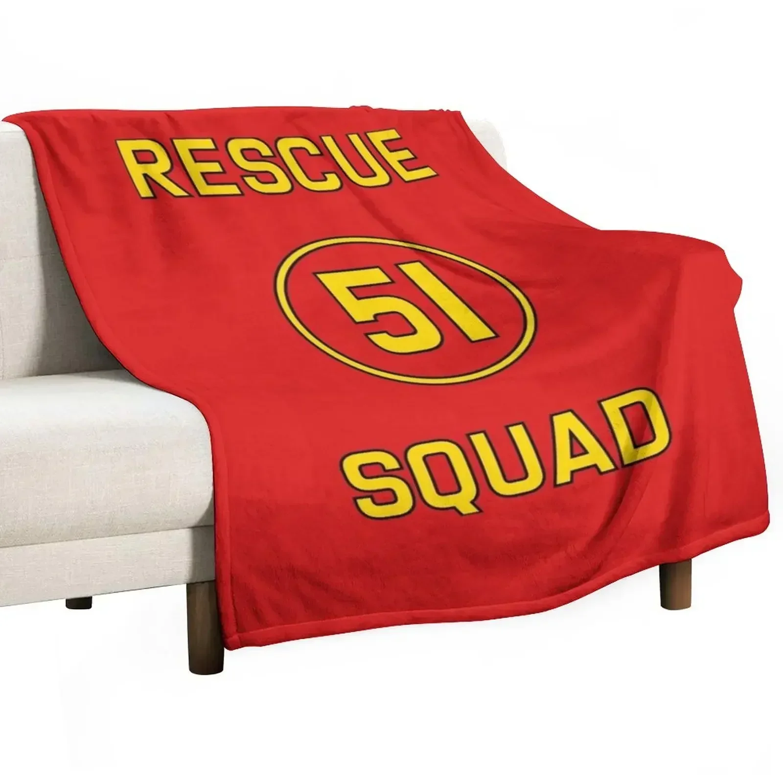 

Emergency Squad 51 Rear of Truck Reproduction Logo Throw Blanket warm winter Blankets For Bed Blankets