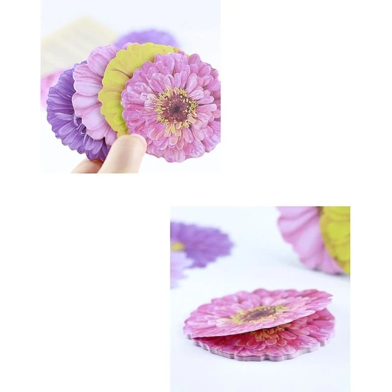 DXAB Removable Note Pad Auto-Adhesive Note Pad Flowers Pad - Image 6