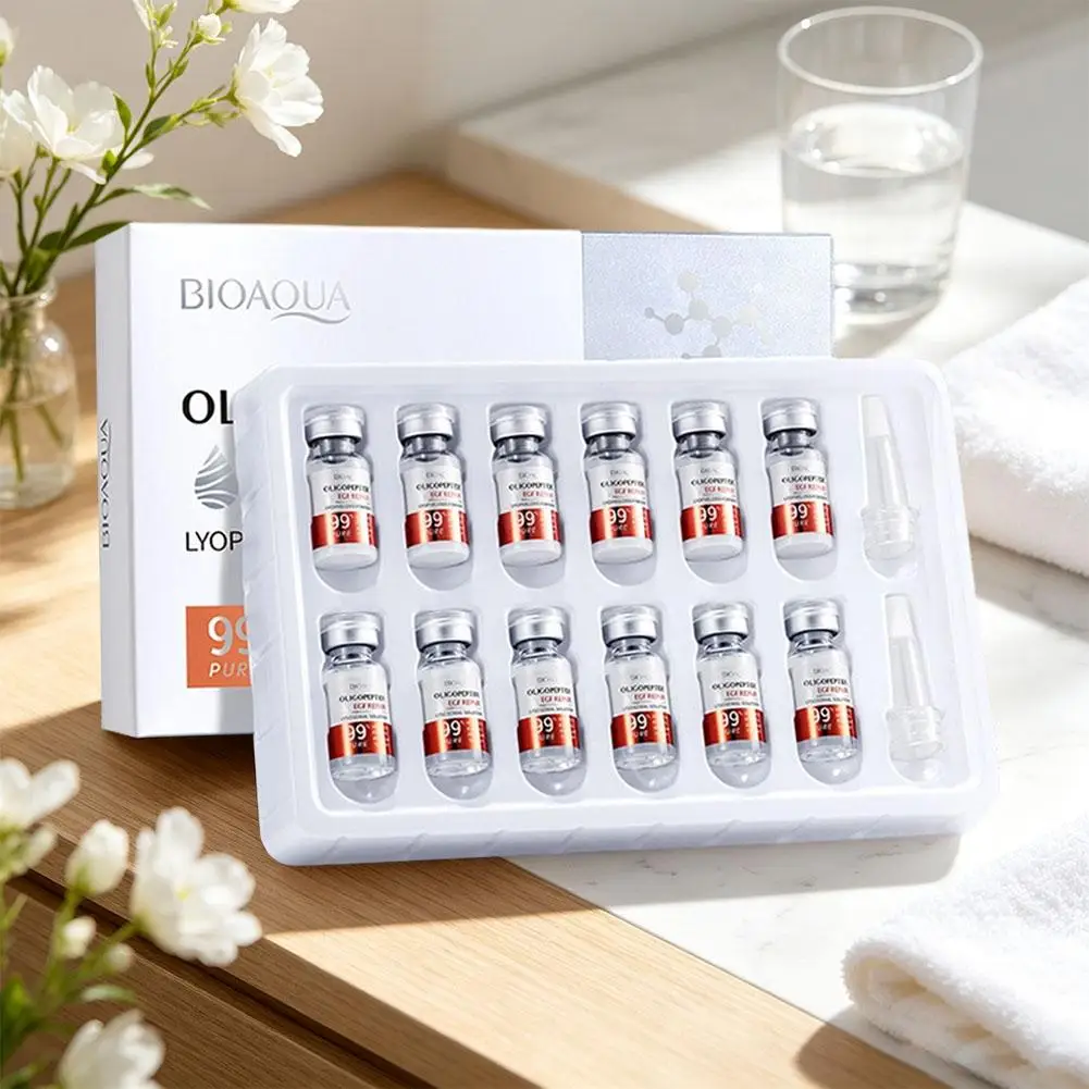 BIOAOUA Oligopeptide Face Skin Repair Freeze-dried Powder Set Sensitive Skin Moisturizing and Smoothing Hyaluronic Acid Essence