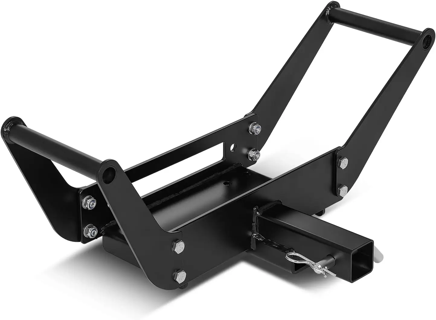 

Foldable Cradle Winch Mount Plate for 2' Class IV Hitch, 12,000Lbs, Powder Coated Steel