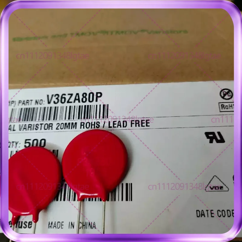 10pcs V36ZA80P P36Z80 Varistor 23V 2000A 12000pF Diameter 20MM