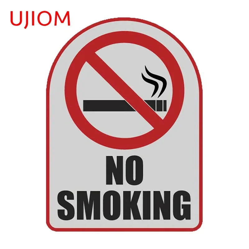 UJIOM No Smoking Warning Wall Sticker Waterproof Vinyl Decal Kitchen Helmet Living Room Bathroom Bedroom Decoration Decal