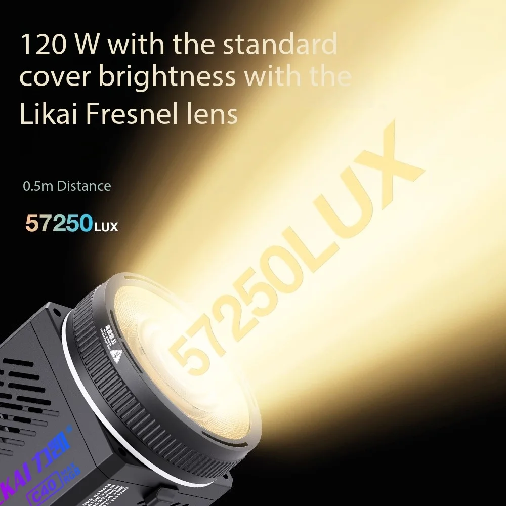 JYYXF 40 واط المحمولة LED الفيديو الضوئي RGB COB التصوير الفوتوغرافي استوديو الإضاءة 2500K-6500K مع الناشر لمدونة الفيديو البث المباشر