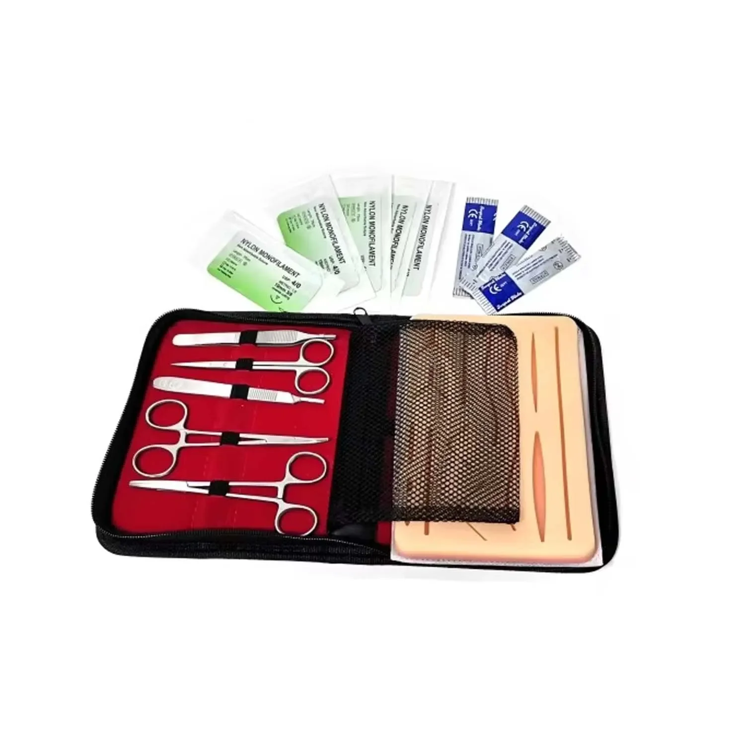 Suture Practice Kit Strap Case Medical Skin Practice Suture Kit Training Suture Pad