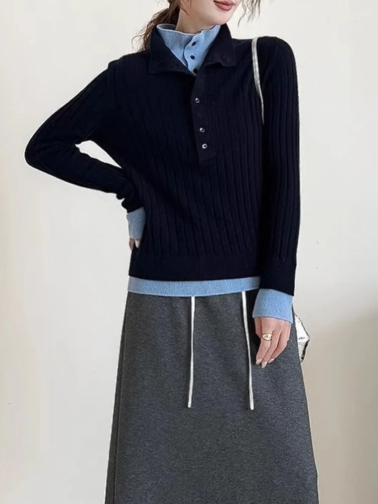 لينة مريحة طويلة Sve محبوك سترة المرأة Faion تخفيف تنوعا اللون Blo تصميم Camere سترة الشعرية لين #3