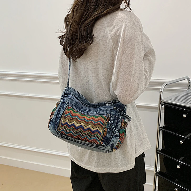 

Women Travel Tote Bag Casual Retro Sling Shoulder Bags Outdoor Hiking Commuting Crossbody Daypack Lightweight Shopping Handbag