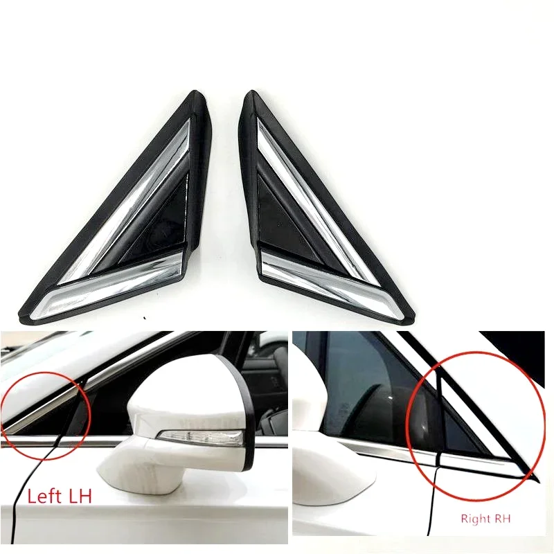 

For Ford Mondeo 2013-2018 Front Window Glass Triangle Plate Side Mirror Corner Windows Garnish Cover Panel