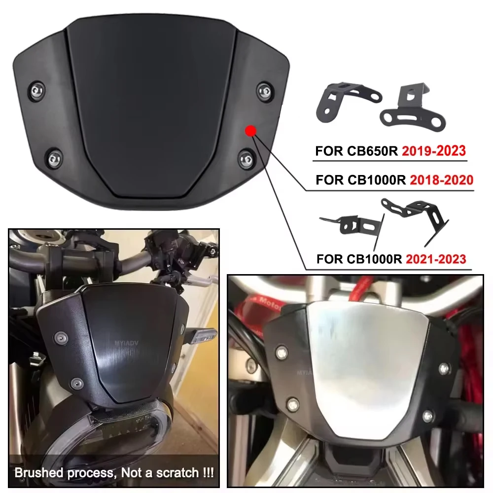 cb650r Motorcycle Windshield For Honda CB650R 2019-2023 Sport Windscreen CB1000R 2018-2023 Front Wind Deflector Protector Cover