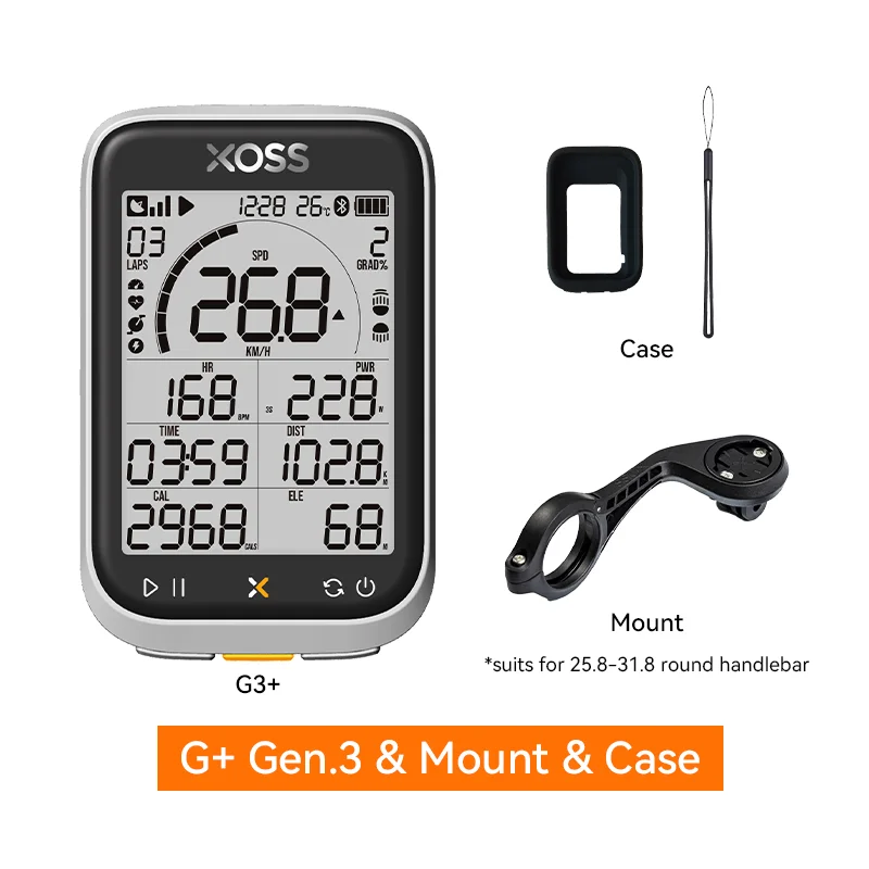 XOSS G3/G3+ GPS Bike Computer G/G+ Gen.3 Power Meter Cadence Speed