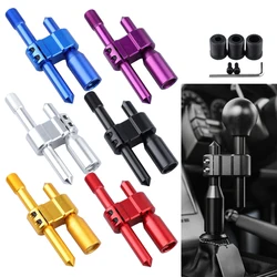 M18*1.5 Automotive Aluminum H-type shift knob Shift extension rod expansion Adjustable extender speed change with three adapters