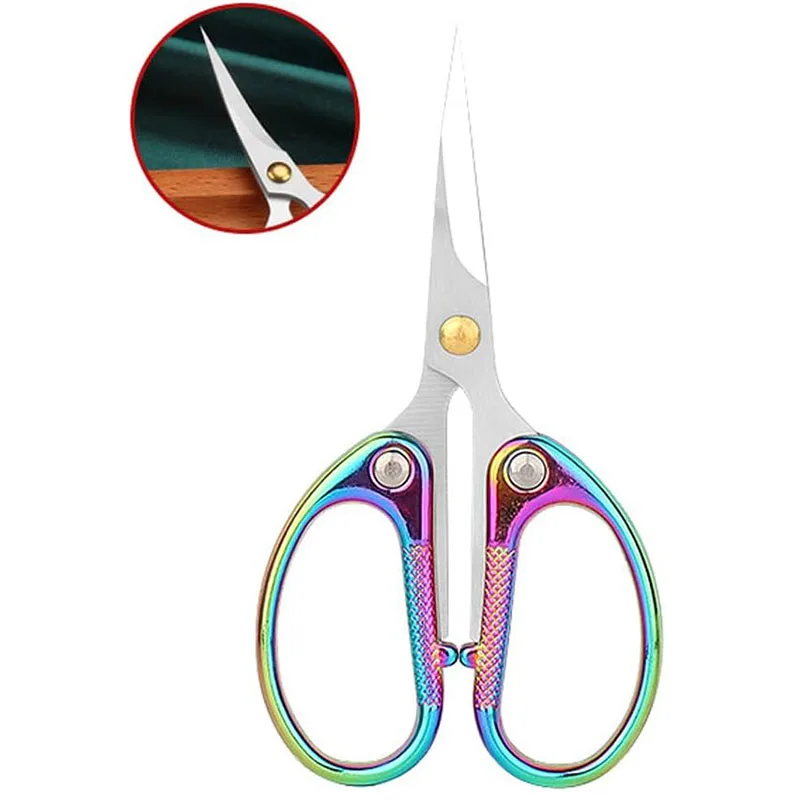 Embroidery Scissors With Curved Tip For Sewing Stainless Steel Sharp Scissors Craft Shear DIY Craft Art Work Sewing Handicrafts