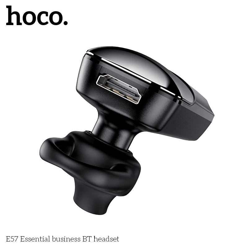 HOCO E57 Business Bluetooth Headset Wireless Car Handsfree Headphones with Mic Hi-Res Audio Earphone For iPhone Xiaomi Samsung - Image 4