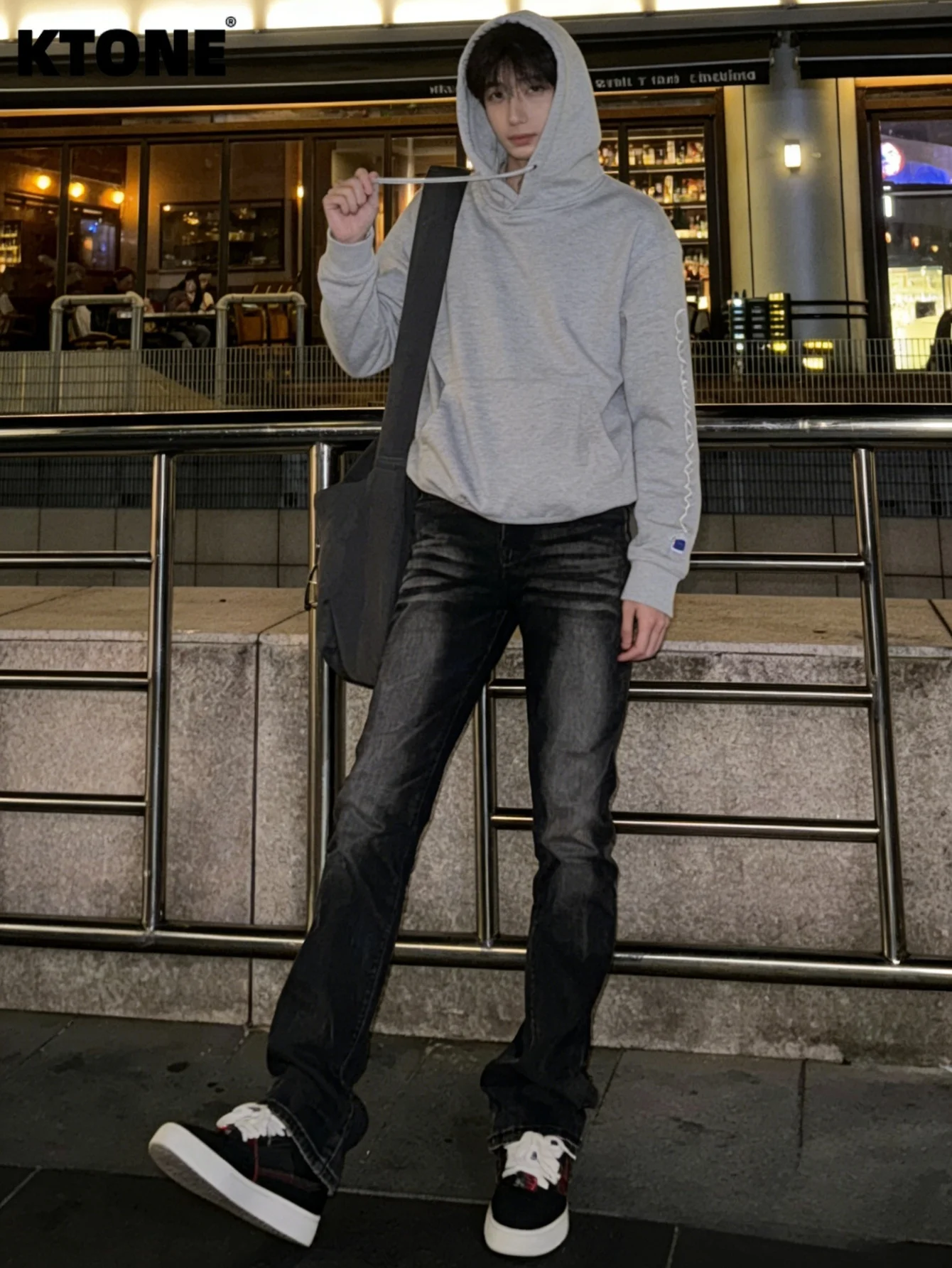 Minimalist Jeans Gender Neutral Black Slim Denim Y2K For Dating Drip No accessories or belts included