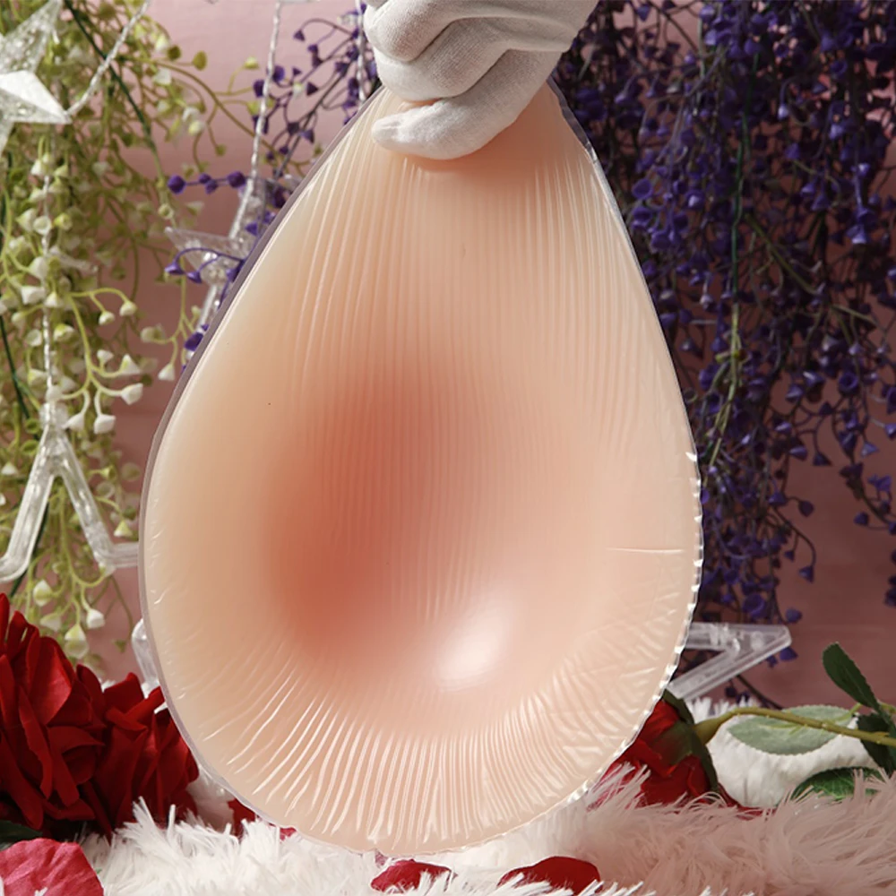 IVITA 100% Silicone Realistic Teardrop Shape Breasts Prosthesis Breast Fake Boobs for Mastectomy Shemale Drag Queen Crossdress