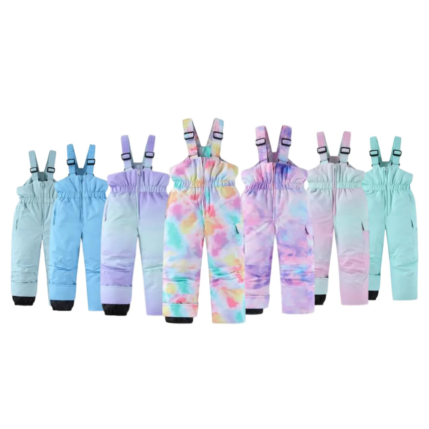 

Boys and girls' cotton pants, waterproof and snow resistant, winter warm cotton pants, cold resistant ski pants