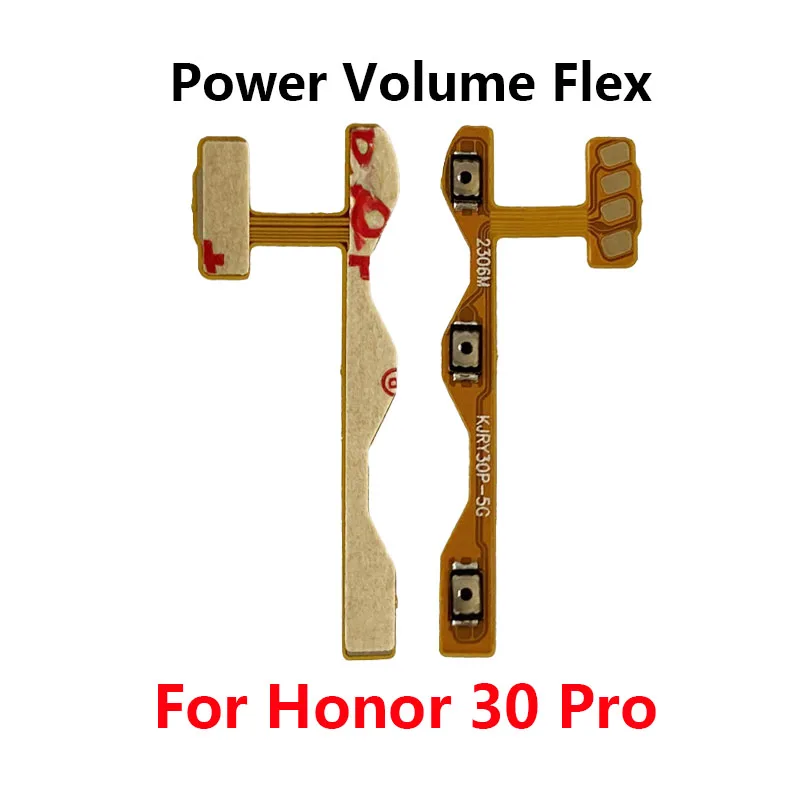 For Huawei Honor 30 Pro Power ON OFF Mute Switch Control Key Volume Button Flex Cable Replacement