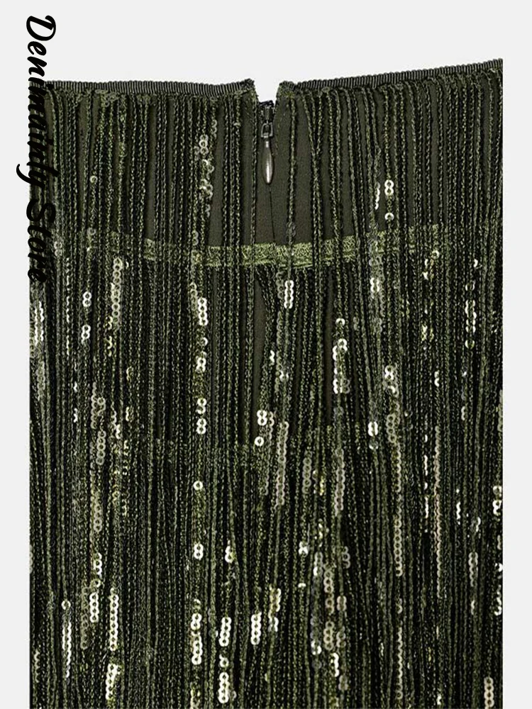 Moda branco borla a linha saia feminina cintura alta fofo sólido saias longas 2025 inverno senhora do escritório chique wear novo