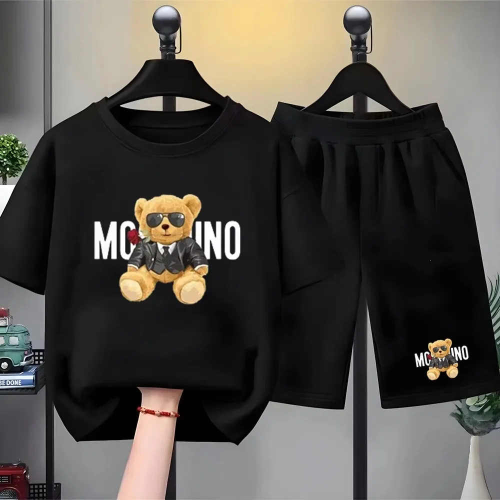 Minions Print Kinder-T-Shirt aus Baumwolle, hautfreundlich, bequem, kurzärmelig, für Jungen und Mädchen, lässiges Geburtstagsgeschenk-Outfit – Detail 4