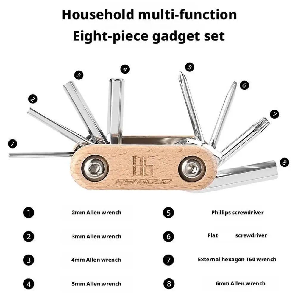 8 في 1 أداة إصلاح الدراجة المحمولة دراجة دراجة مفك إصلاح الدراجات أداة دراجة هوائية جبلية وجع الدراجة أدوات متعددة ملحق