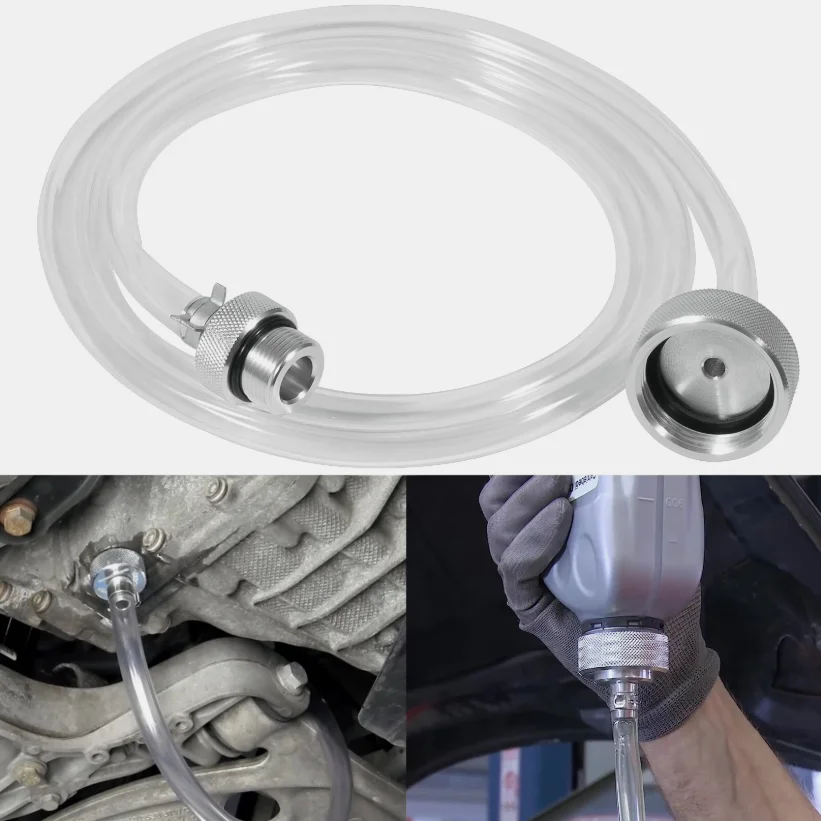 

Transmission Filling Hose Aluminum Alloy Oil Hose 1.5M Car Transmission Oil Filling Hose Kit Oil Change Adapter Maintenance Tool