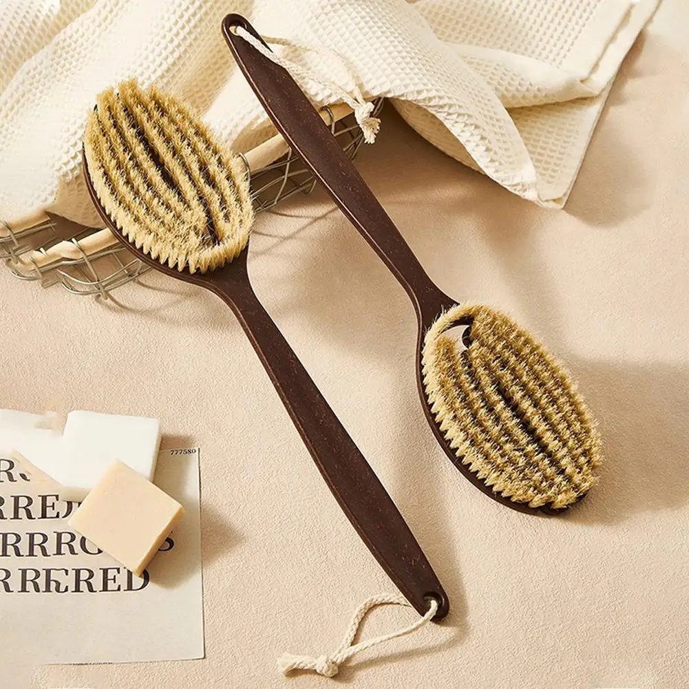 

1Pc Long Handle Shower Body Brush Bathing Massage Back Body Exfoliating Brush Bathroom Wash Brush Bath Tools Soft Bristle