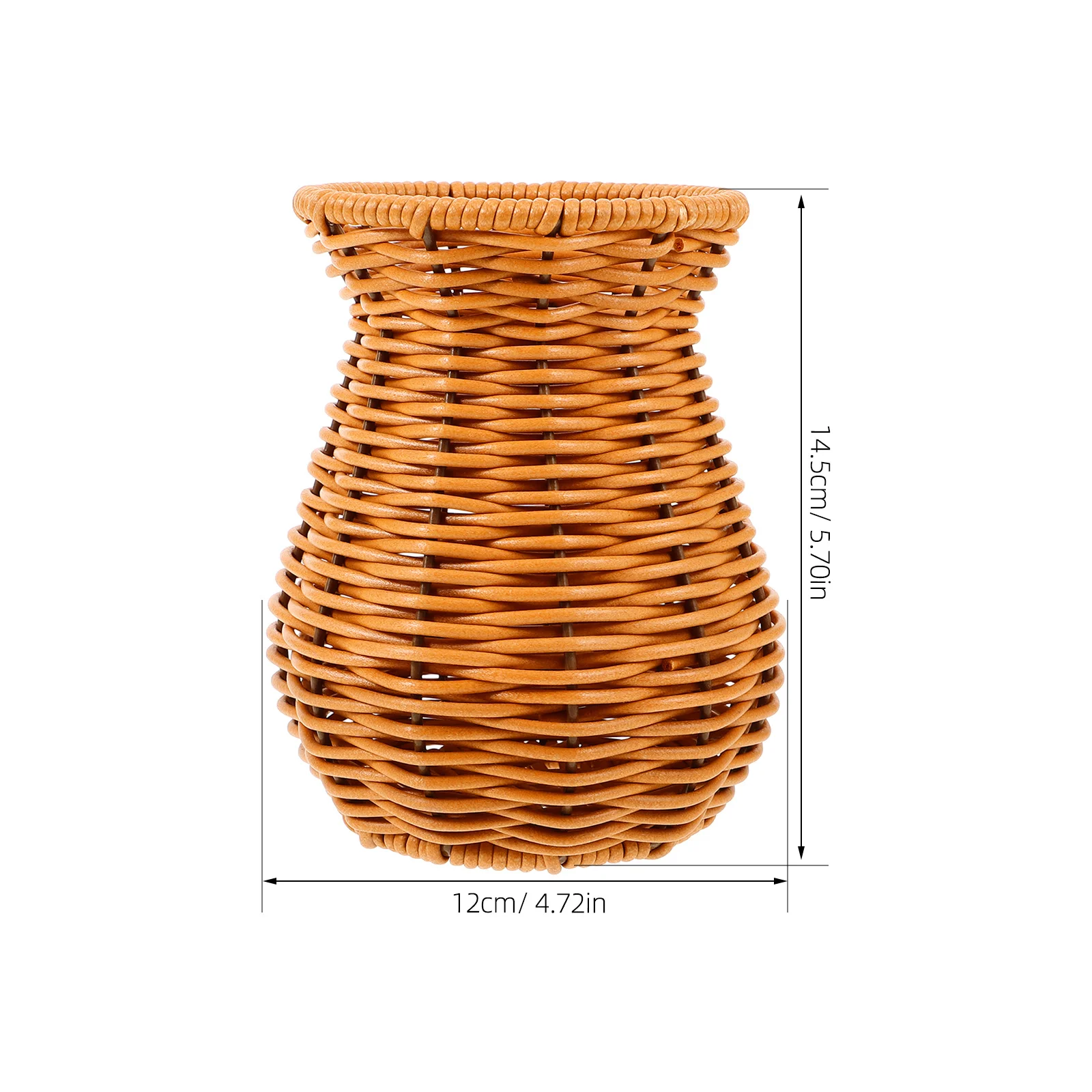 

Decorative Woven Flower Vase Rustic Imitation Rattan Vase Indoor Table Desktop Flower Arrangement Container Flowers Holder