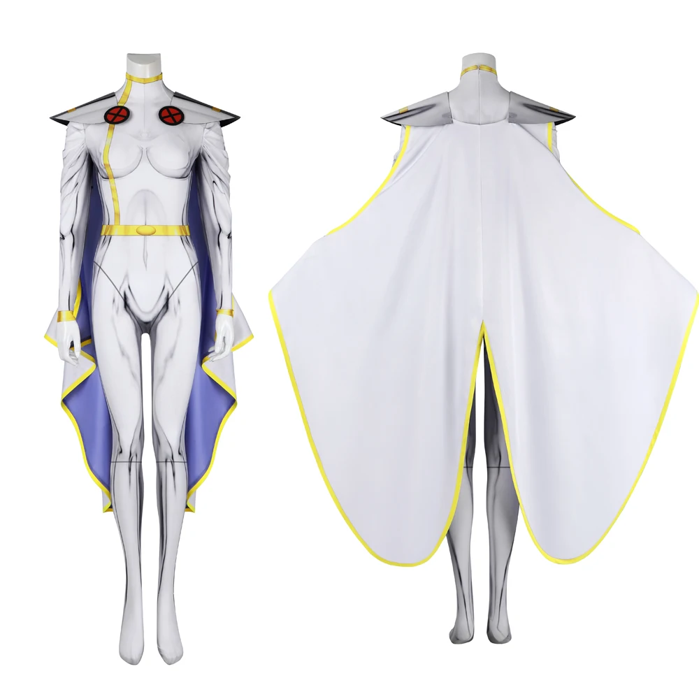 

New Anime X Police 97 Storm Ororo Munroe Cosplay Costume Woman 3D Printing Bodysuit Zentai Jumpsuit Halloween Party Roleplay