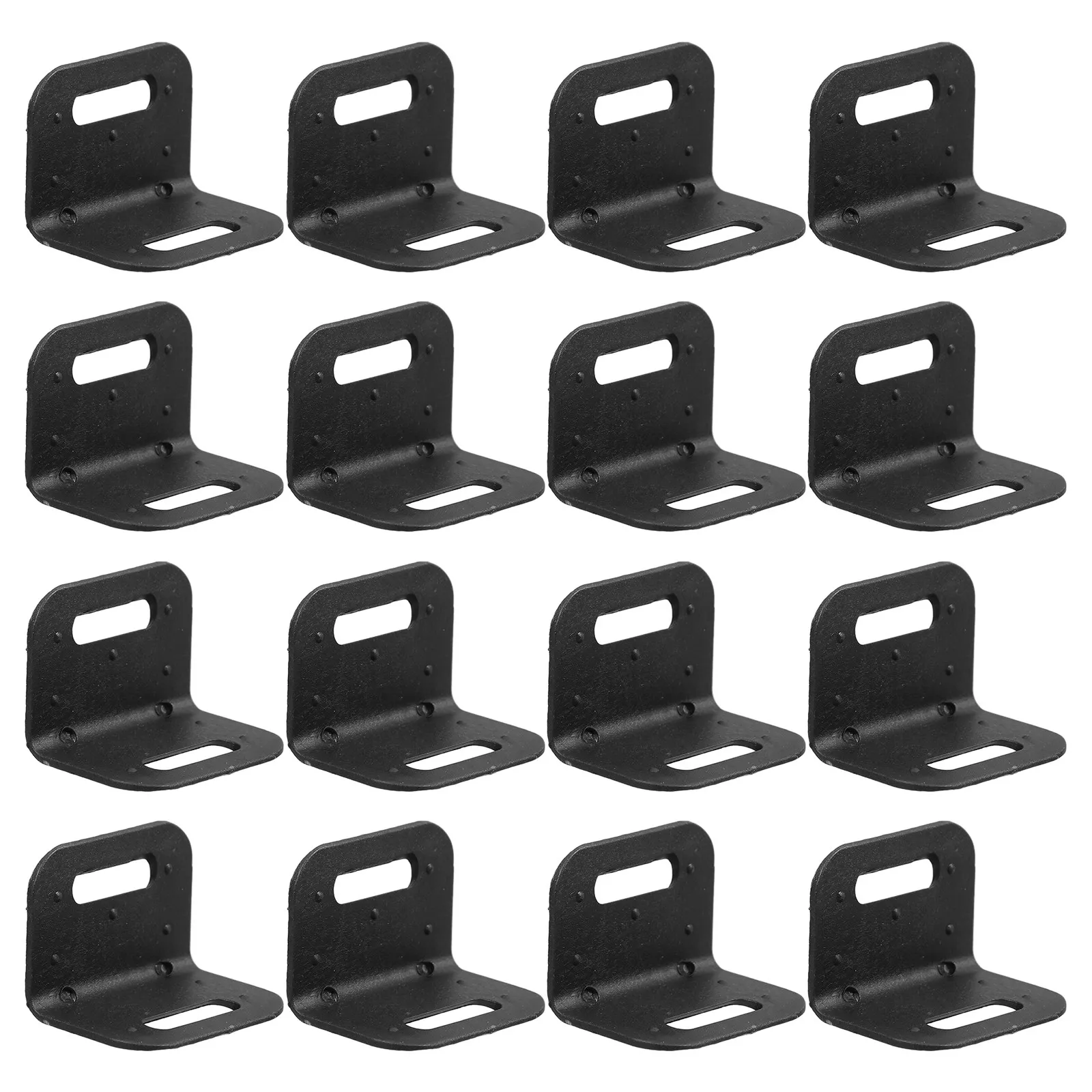 20Pcs Plastic Packaging Corner Protectors L Shaped Buckles Carton Edge Guards Pallet Shipping Box Protection Black