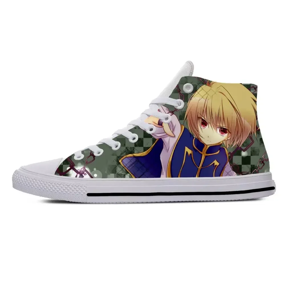 

Anime Manga Cartoon Hunter X Hunter Kurapika Cool Casual Cloth Shoes High Top Lightweight Breathable 3D Print Men Women Sneakers