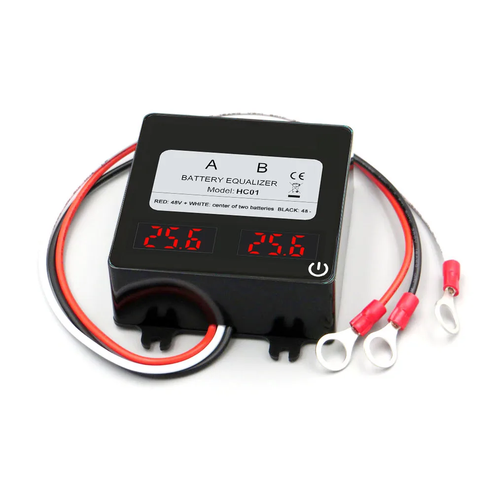 ANGUI Batterie-Equalizer HC01 KBM202S 2 x 24 V mit Touch-Schalter LTO NCM LFP Aktiver Spannungsausgleich 2 Stück Batterien