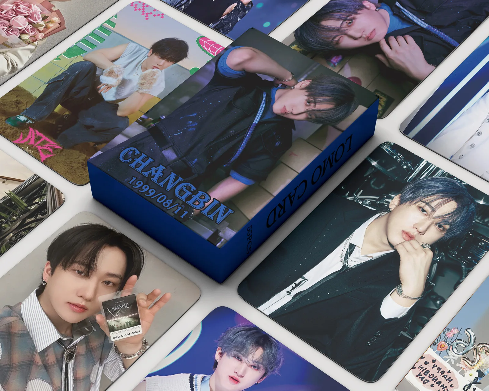 55pcs/set Kpop Lomo Cards ATE Photocards Seo ChangBin Photo Print Card Fans Collection Cards