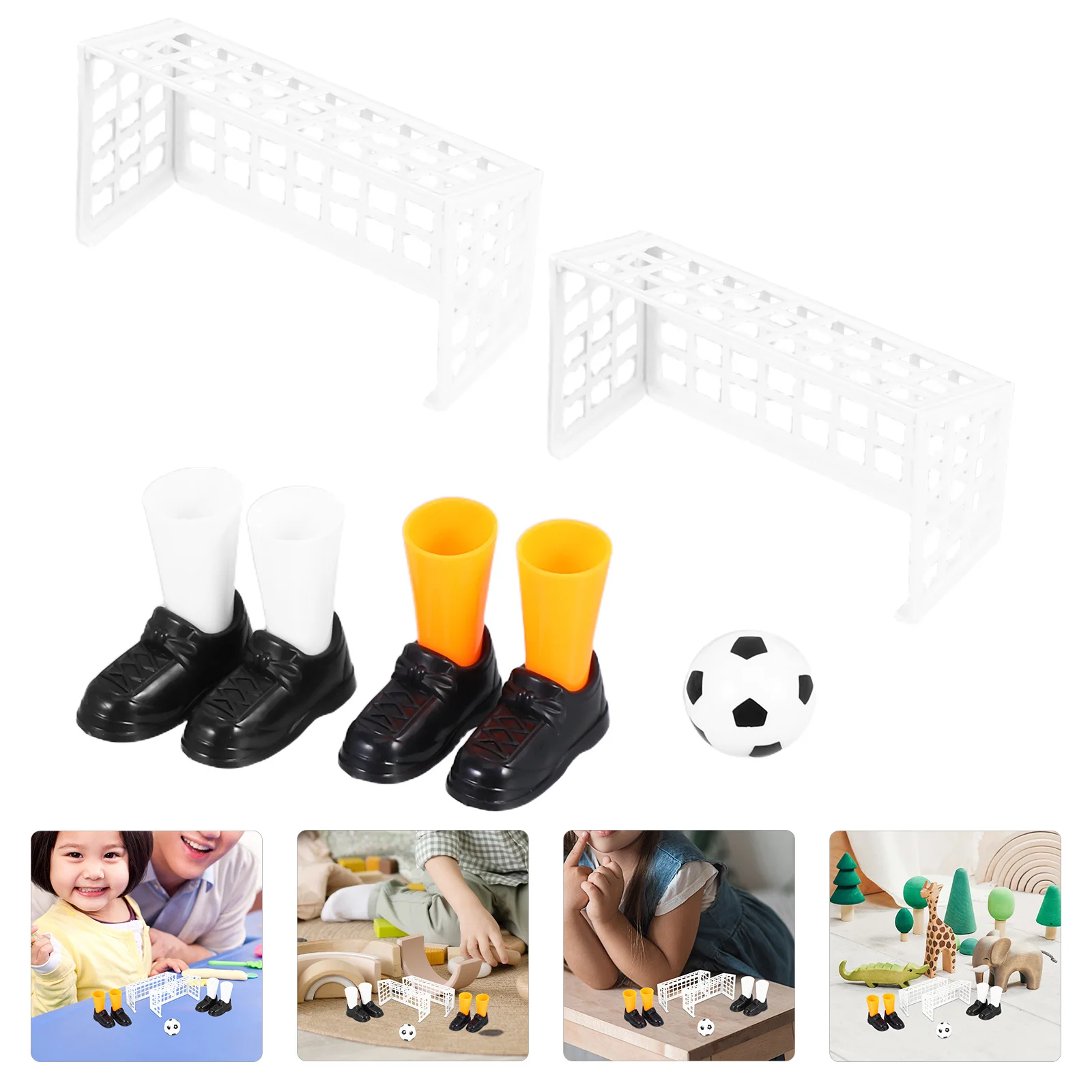 

1 set 1 Set Finger Soccer Small Size Desktop Football Game For Hand-Eye Coordination Interactive Tabletop Soccer Plaything