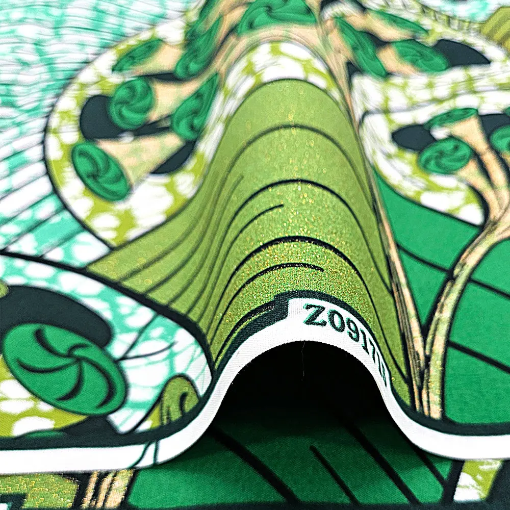 Grand super glitter wax prints fabric, 100% polyester loincloth with glitter, sewing garments, DIY crafts, for wedding, party
