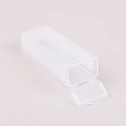 Plastic Microscope Slide Mailer Glass Slides Holder Storage Box Microslide PP Holds 5 Dispenser Box