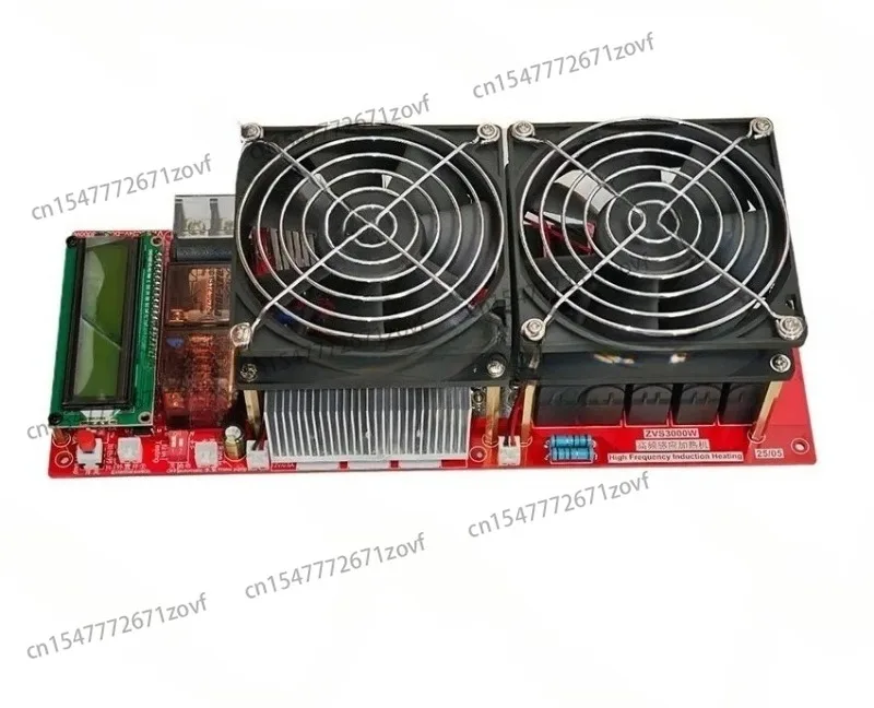 3000W 55A ZVS high frequency induction heater module flyback drive heater good heat dissipation + coil + pump + power adapter