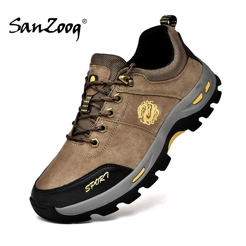Spring Autumn Men Outdoor Hiking Shoes Low Trekking Sneakers Mountain Climbing Walking Shoes Non-Slip Buty Trekingowe Meskie