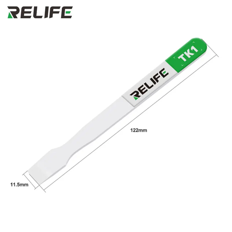 RELIFE TK1 Non-Magnetic Ceramic Solder Paste Scraper Stirring Smear Tin Paste for Mobile Phone PC BGA Repair Tools