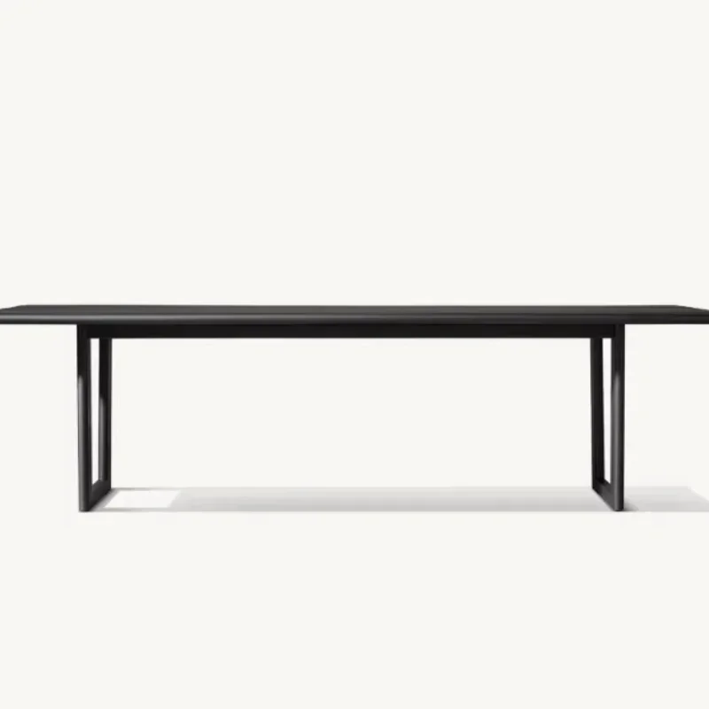 Green terrace tableware, outdoor furniture, durable aluminum dining table