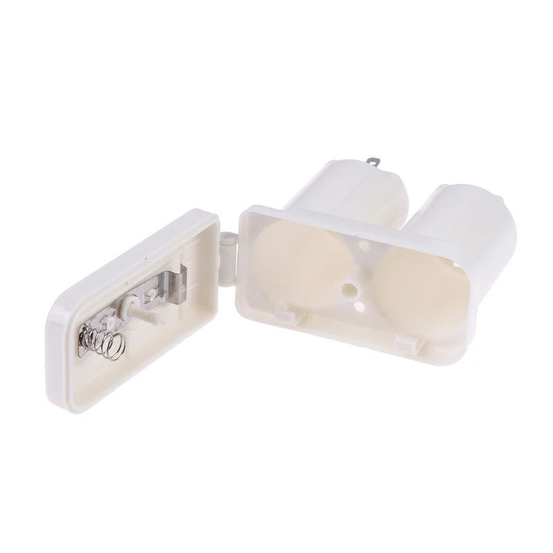 Double Compartments Universal Battery Box for Gas Water Heater Accessories Parts Plastic Double Battery Case(white)