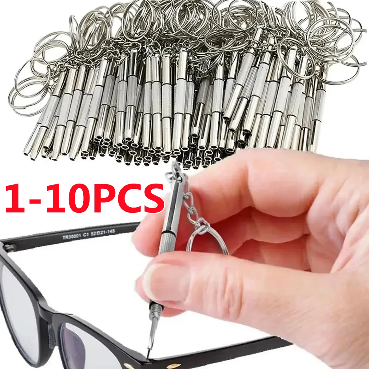 1/2/10PCS 3 in 1 Mini Precision Screwdriver Set Portable Eyeglass Watch Repair Kit for Sunglasses Jewelry Household Hand Tools
