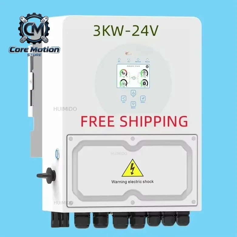 eu stock deye 3kw hybrid solar inverter 24v eu stock single phase with wifi ip65 sun-3k-sg04lp1-24-eu